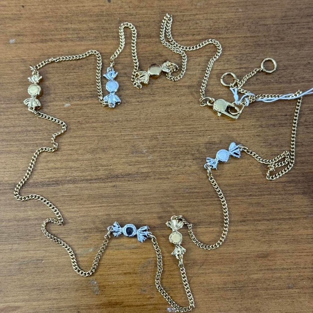 Marc‎ Jacobs Dainty white and blue candy necklace